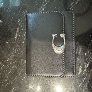 Black Leather Key & Card Holder